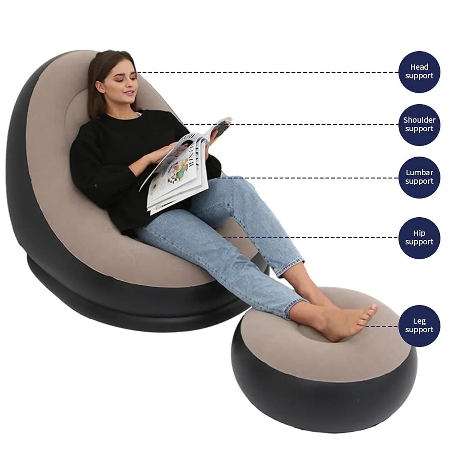 š„Portable Indoor/Outdoor Air Couch + Pumpš„